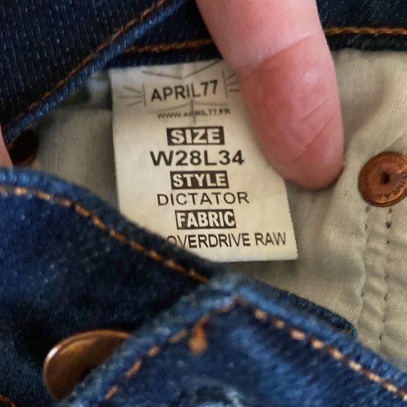 April77 Dictator Jeans size 28 x 34 - Picture 7 of 7